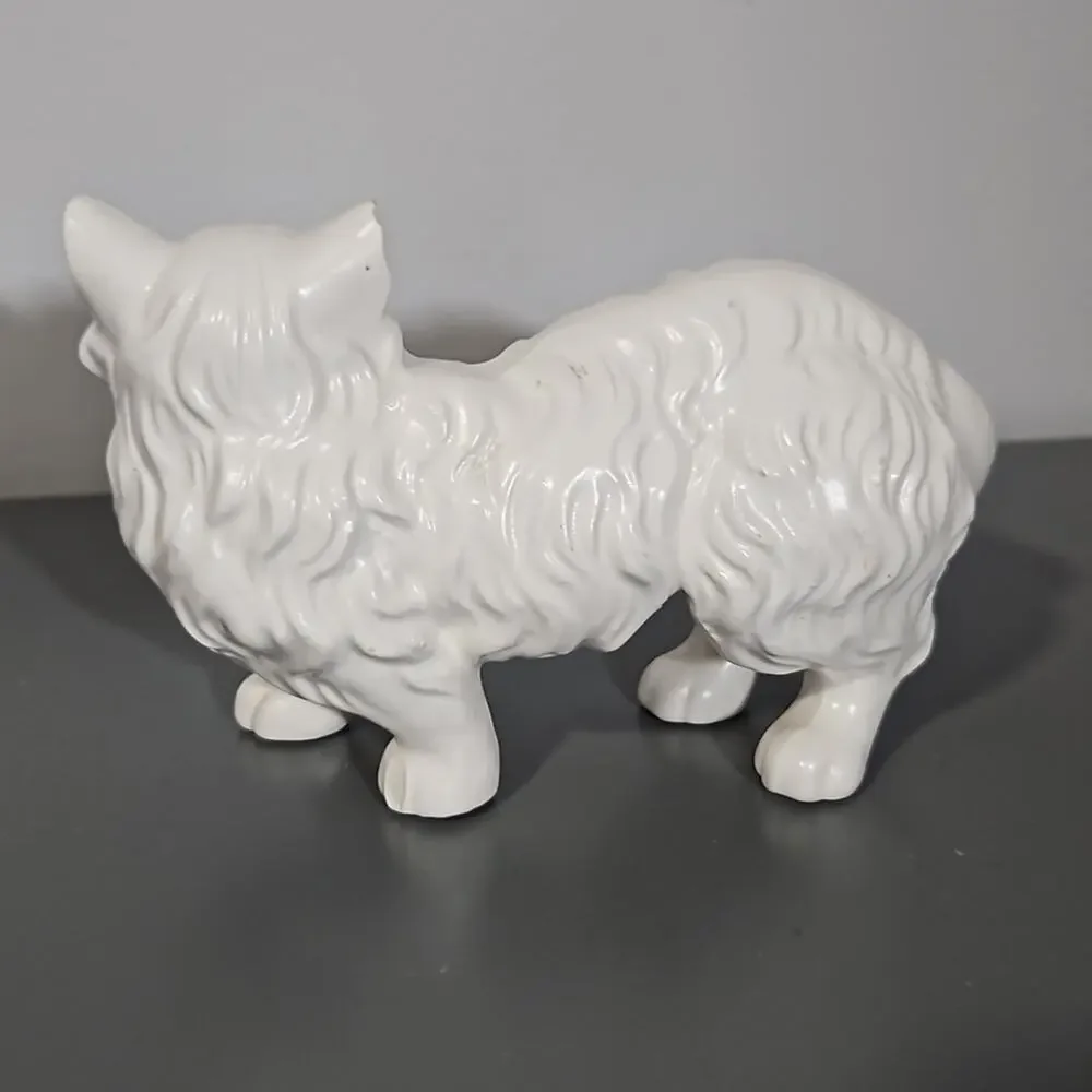 Vintage Betson's Hand Painted White Cat Figurine Made in Japan